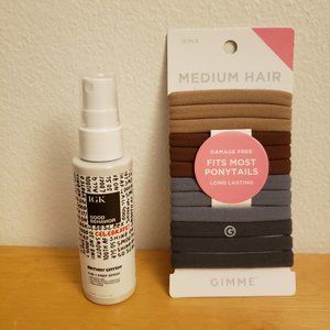 IGK Good Behavior 4-in-1 Prep Spray + Gimme Beauty Medium Hair Bands